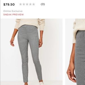 LOFT skinny high waisted ankle pants